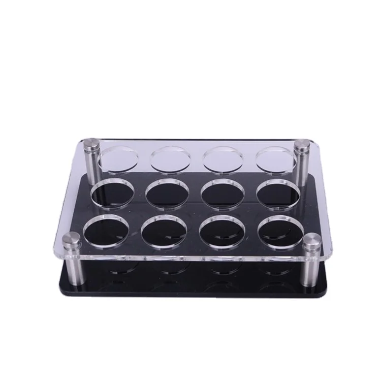 Acrylic Liquor Bullet Cup Holder Bar KTV Spirit Cup Frame Round Hole Wine Cup Holder Foreign Drink Display Stand