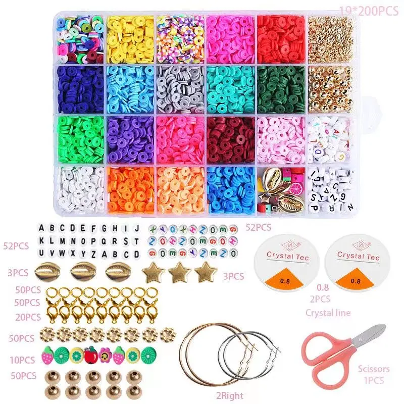 6MM Polymer Clay Beads for Bracelets Making Aesthetic Kit with Letters for  Necklace Making DIY Jewelry Crafts - AliExpress