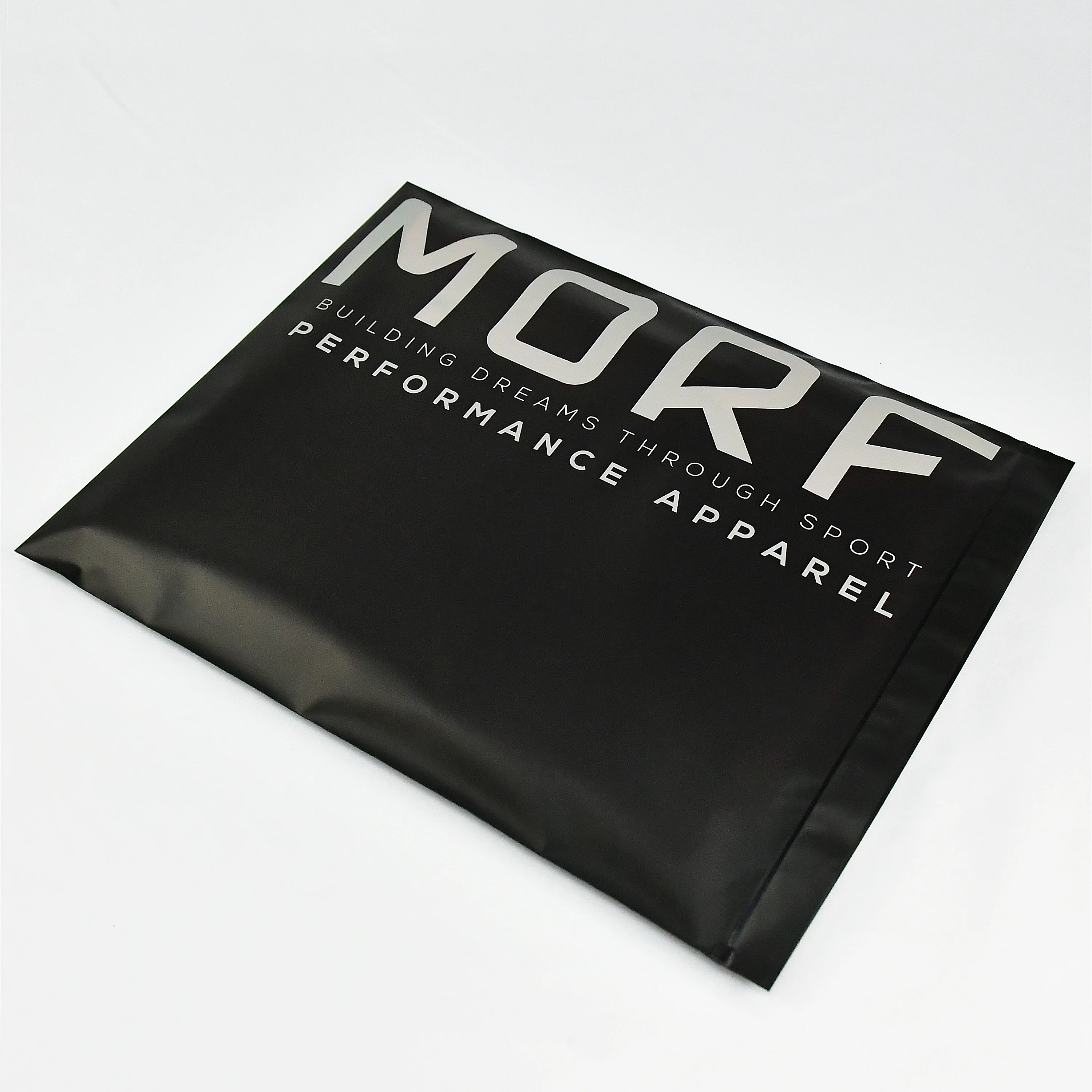 Custom printing clothes packaging frosted zipper bag biodegradable zip bag black with window zip lock bags apparel