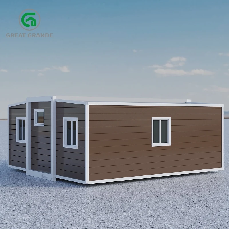 Prefab mobile container house portable living home with bathroom kitchen bedrooms