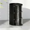Boîte de rangement pour houppettes [Noir, 3 niveaux]
