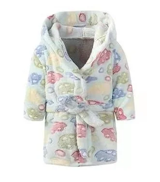 
Персонализированные тканевые Дышащие Детские Банные халаты, Детские фланелевые флисовые пижамы, пижама с милым принтом из микрофибры, ночные рубашки 