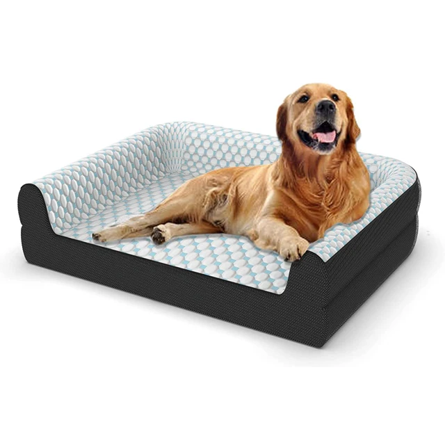 Egg Crate Waterproof Memory Foam Orthopedic Removable Washable Cover