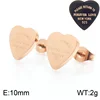 Boucle d'oreille en or rose