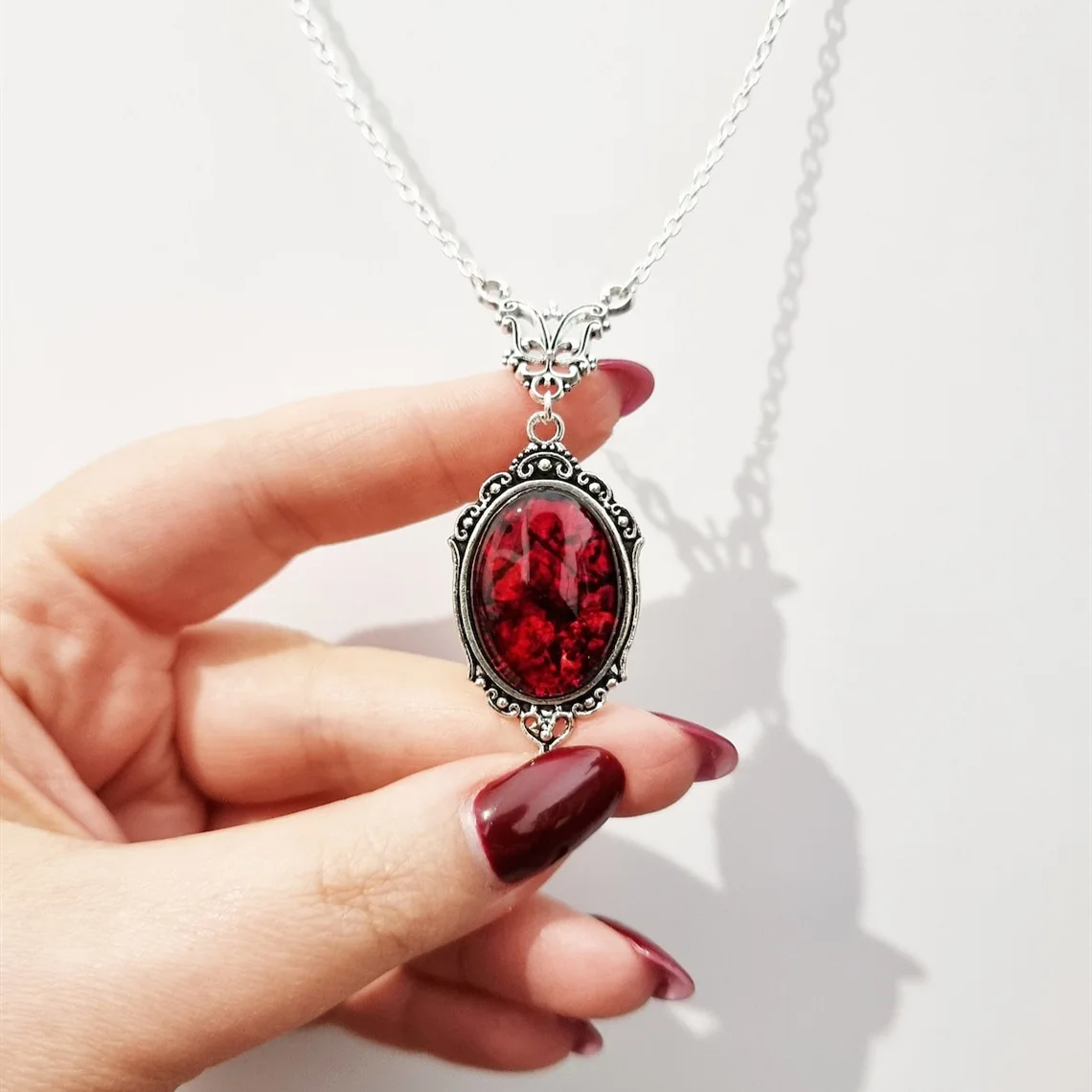 Collier De Sang D'Halloween, Bijou De Vampire Gothique, Accessoire De
