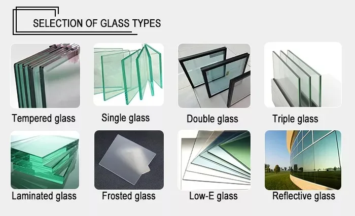 Aluminum Factory Price Customized Double Glass Aluminum Sliding Window for House Hotel Villa