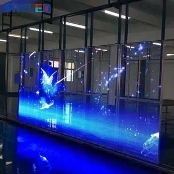 Pantallas Led Interior HD Advertising Video Wall Indoor Outdoor P3.91 Transparent Glass Window Led Display