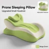Green Color Block [Arc Pillow Prone Sleeping Pillow]38*55*25cm