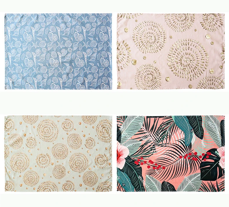 Custom Thickened Kitchen Tea Towels Cotton Napkins Cloth Cotton Printed Napkins