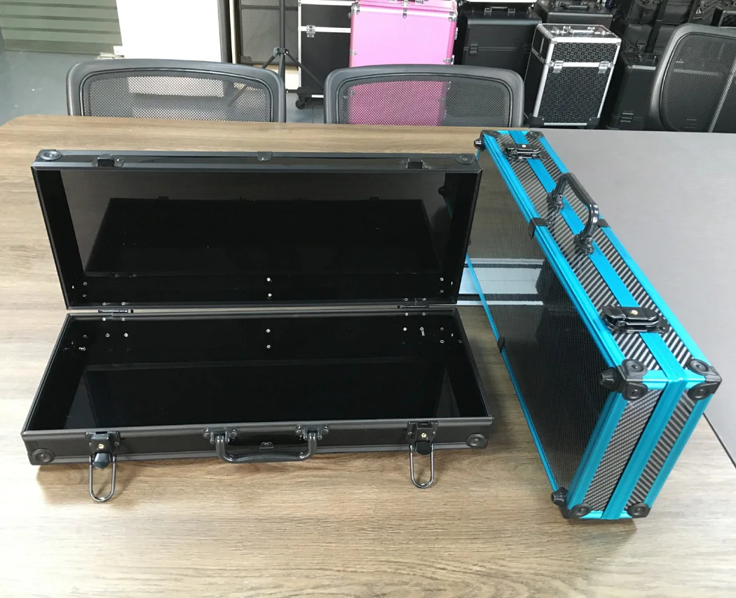 Clear Acrylic Display Tool Carrying Case,Portable Aluminum Fishing Rod