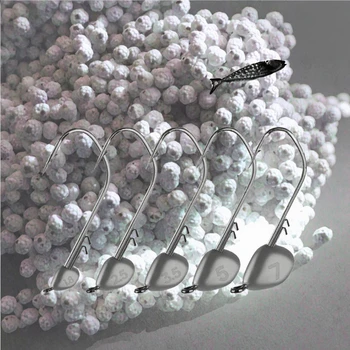 New Arrival 1.8g 2.5g 3.5g 5g 7g Lead Head Fishing Hook Barbed Jig for Trout Soft Worm Lure for Sea Fly Fishing Techniques – Soft Lure – view 4