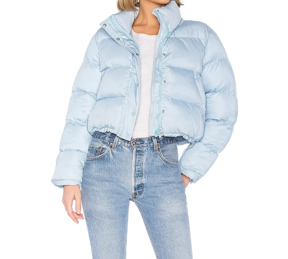 light blue winter jacket