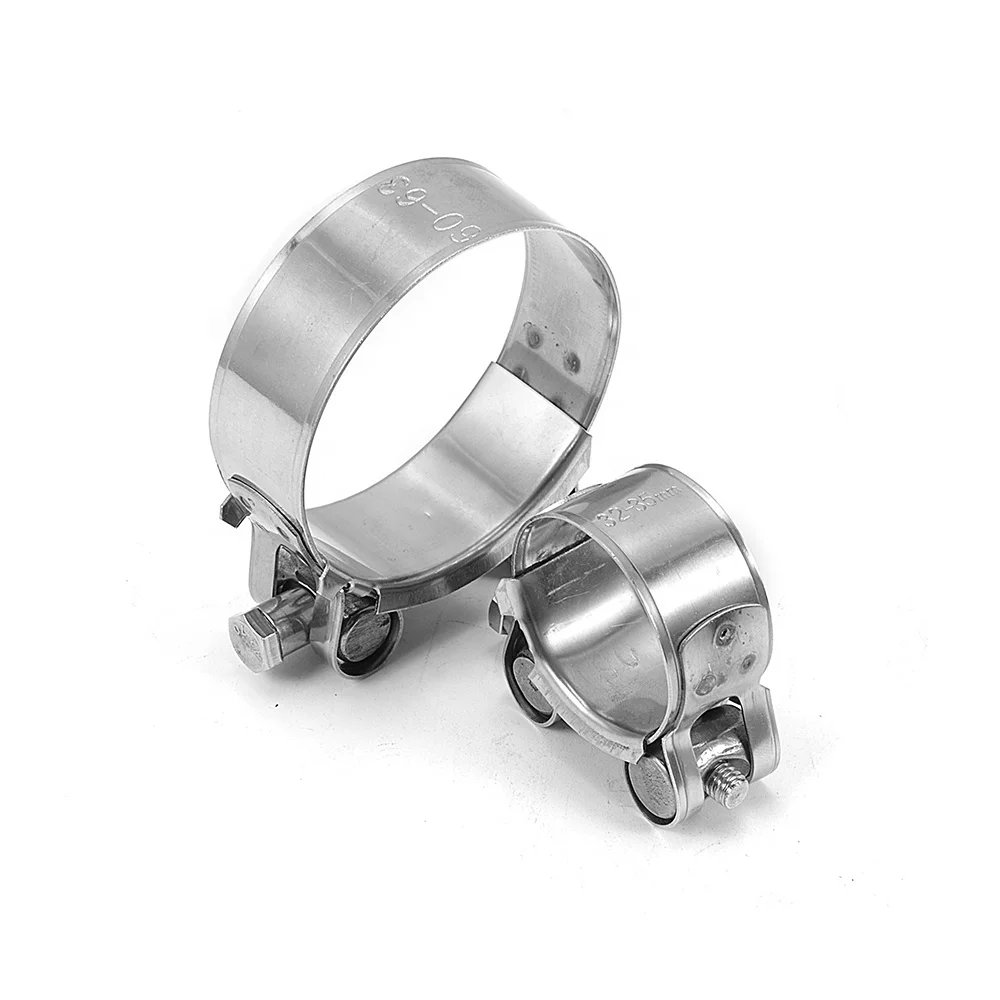 Stainless Steel Hose Clips Pipe Clamps For Silicone Turbo Radiator Hose 32-130mm