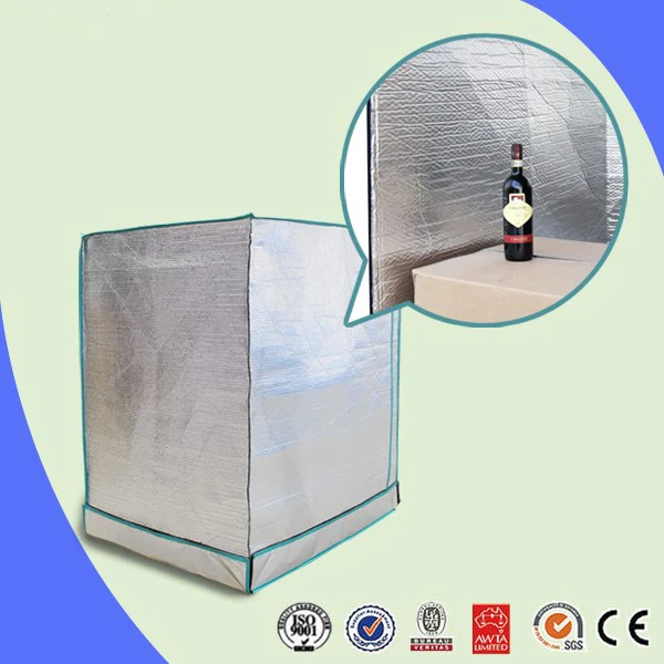 Waterproof Heavy-Duty Pallet Cover with Zipper Resistant Cold Chain Transporation for Large Pallets Cargo Turnover Thermal Cover