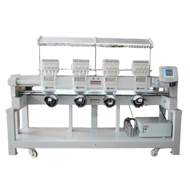 DISEN 4 Head Industrial Cap Computerized Embroidery Machine for Sale