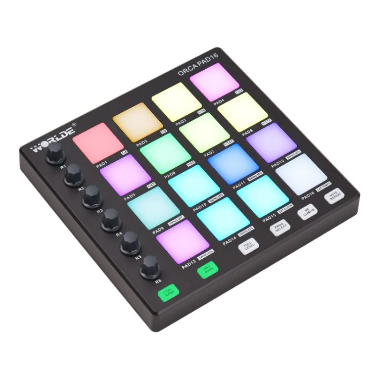 WORLDE USBMIDIコントローラービートメーカーマシン6割り当て