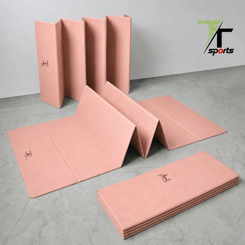 High Quality Eco-Friendly Portable Folding Gym Mat Lightweight Foldable Yoga Mat for Travel and Home