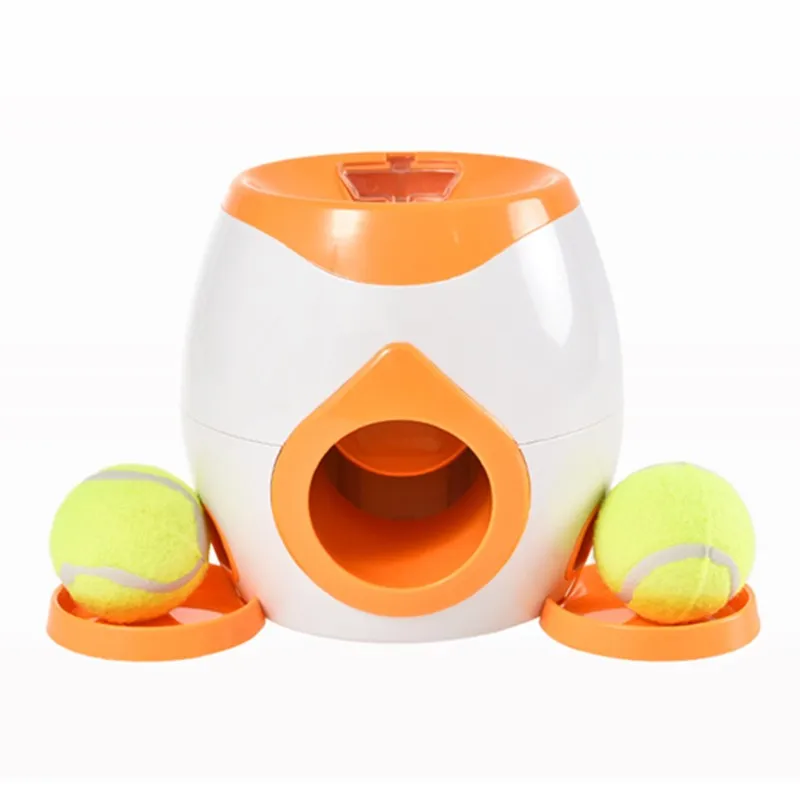 Pet Interactive Toy Ball Machine Dog Teasing Toy Puppy Thrower Ball Launcher Pet Tennis Snack Reward Machine