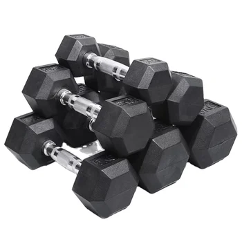 Commercial Fitness Durable Quality Professional Rubber Dumbbells Set