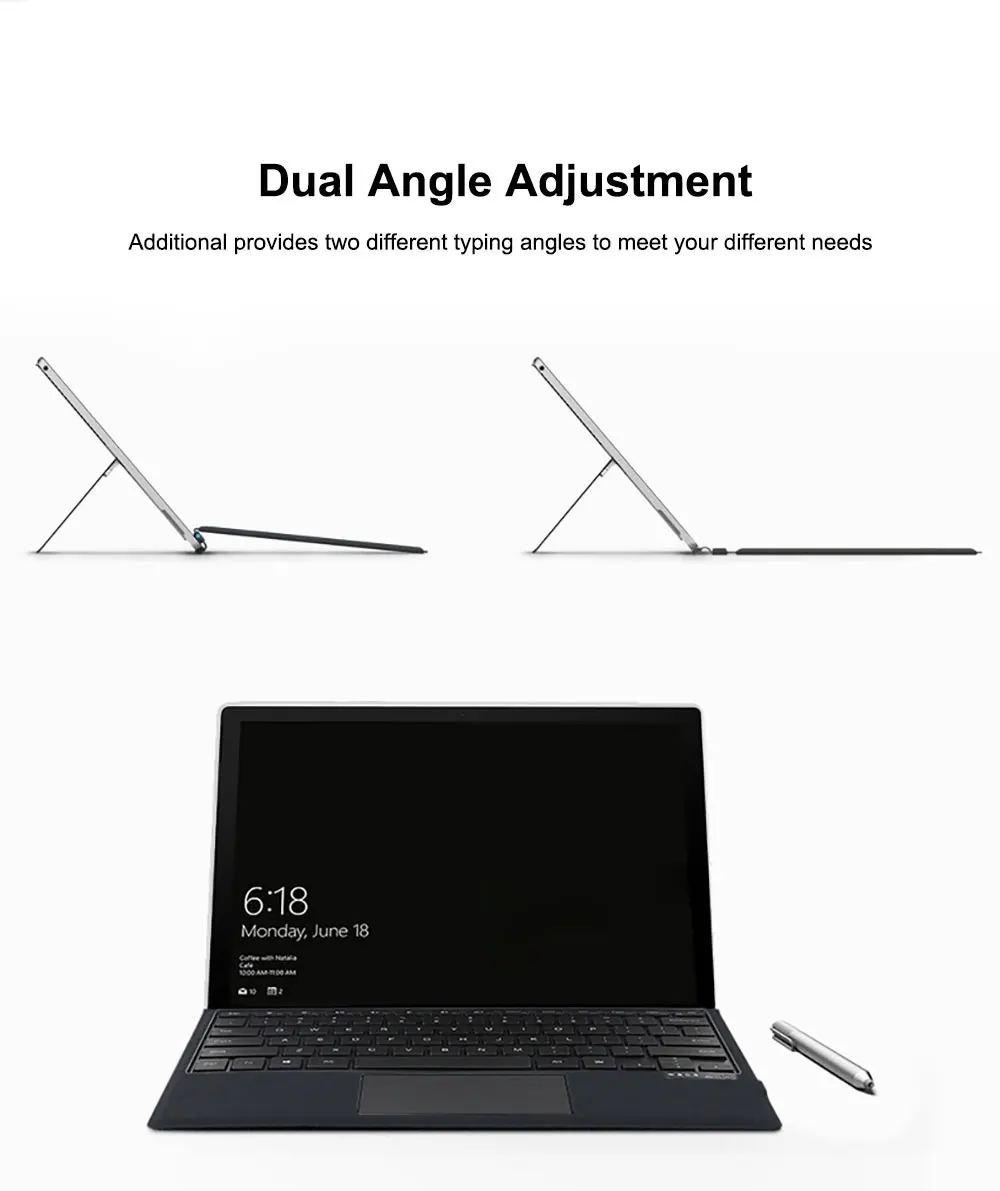 product magic keyboard for microsoft surface type intelligent double sided clip magnetic adsorption advanced technology pbk201 laudtec-4