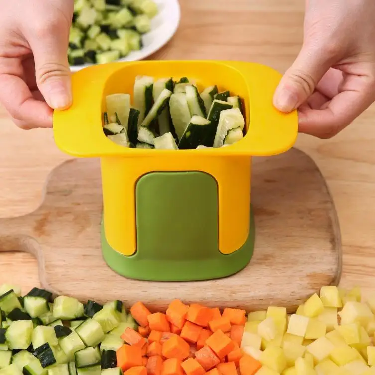 Multifunctional Kitchen Tools Hand Pressure Onion Dicer Food Slicer Potatoes Cucumber Dicer Julienne Cutter Vegetable Chopper
