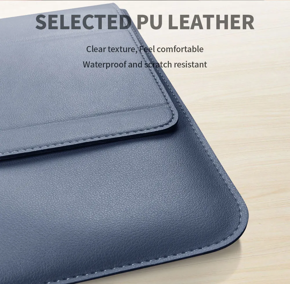 Leather Bag Laptop Mouse Pad Adjustable Tablet Holder 3In1 Backpack Office Computer Luxury Pure Colour Case Dnb27 Laudtec details