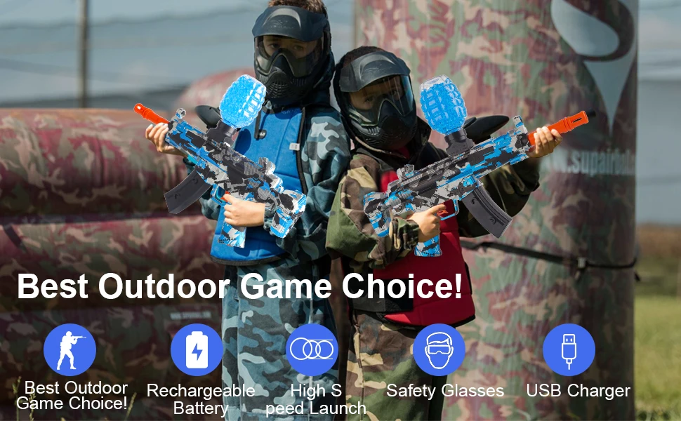 Hydrogel paint pistol gel soft bullet water splatter ball m416 ak47 orbeez gel blaster toy gun