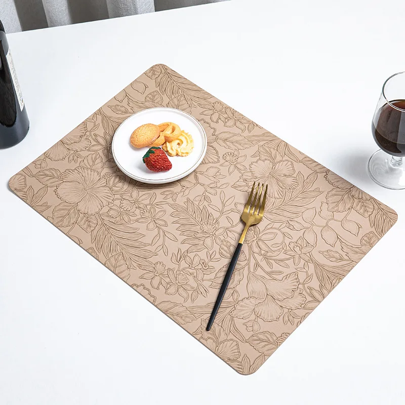 Modern New Style Rectangle Luxury Dining Table Placemats Place Mats for Kitchen