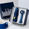 Business Blue - Sunny Umbrella+Small Fan