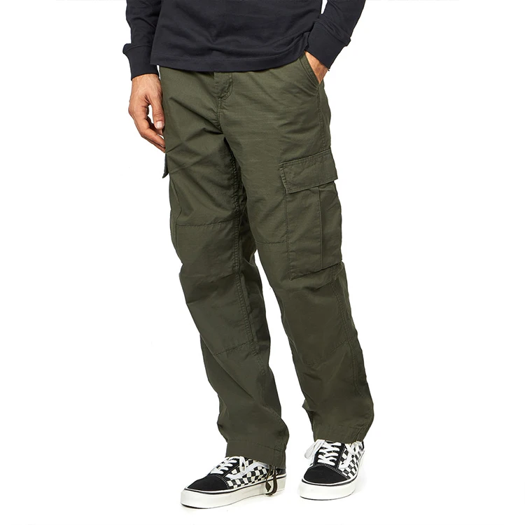 Ripstop Fabric Men Cargo Pants With Side Flap Utility Pockets Men ...