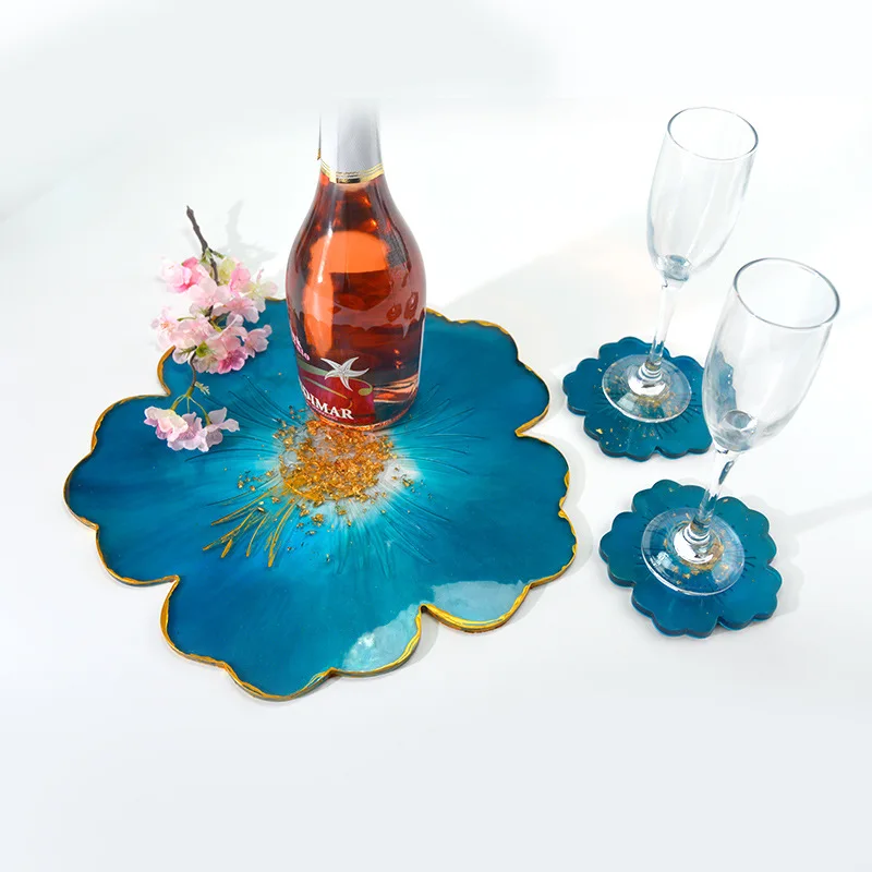 Sous-verres En Silicone Motif Fleur De Cerisier - Lot De 4 (rose Et Blanc) - Antidérapants, Lavables - Décoration Maison Kawaii - 8