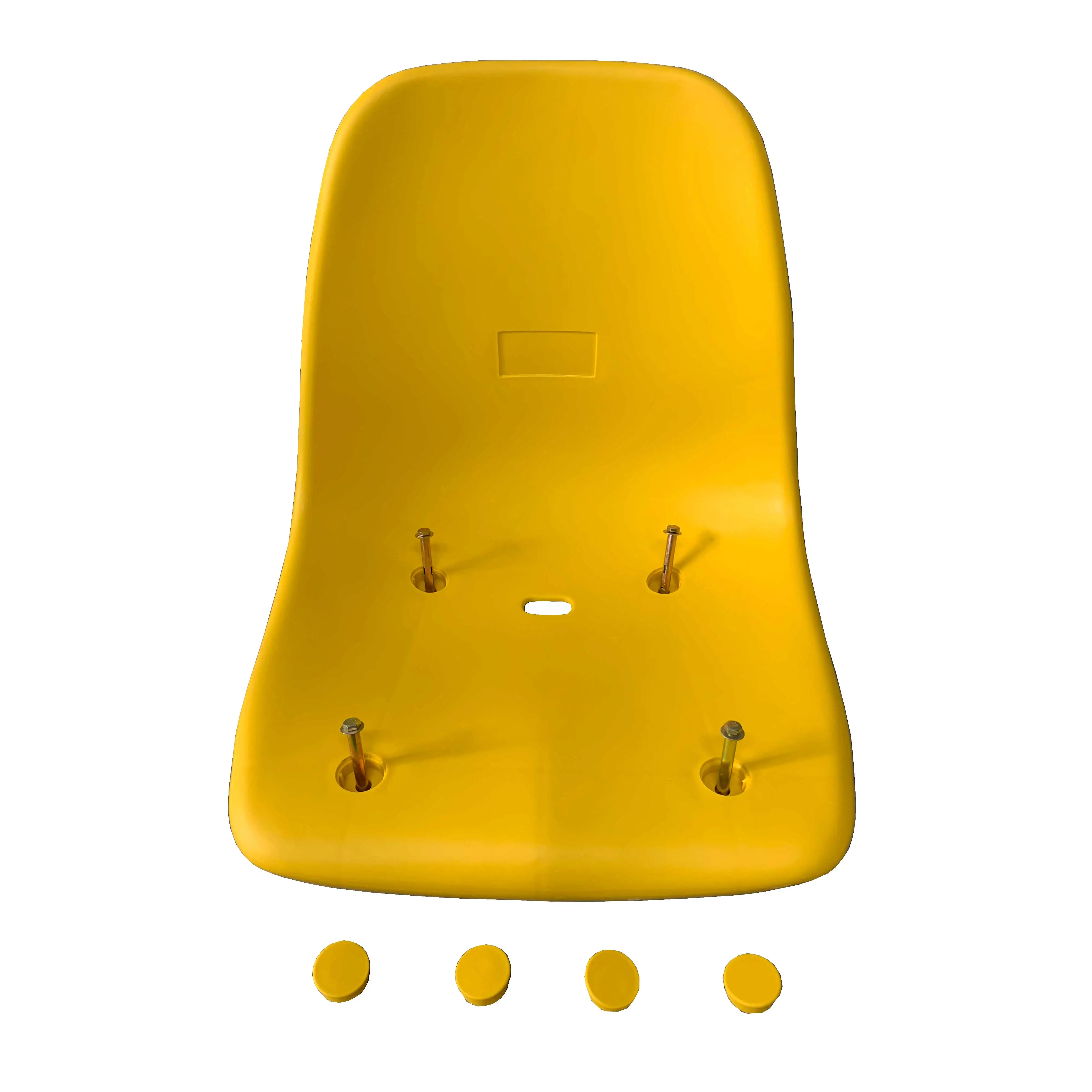 Stunity Easy Install Plastic Floor Mounted Permanent Football Stadium Seat for Outdoor or Indoor