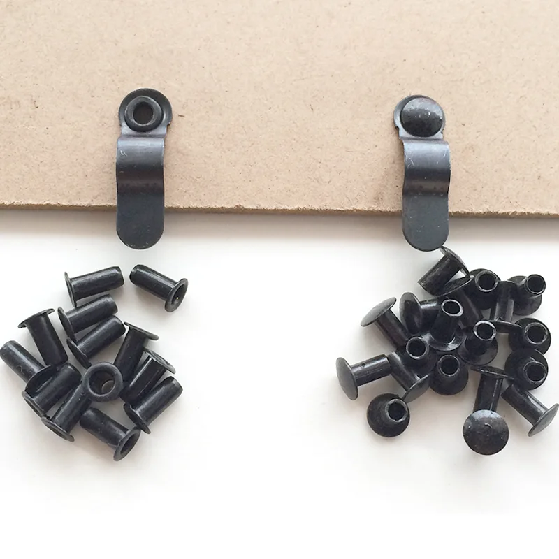 2 Shape Black Photo Frame Back Board Rivet