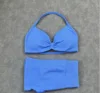 Electric blue with shorts