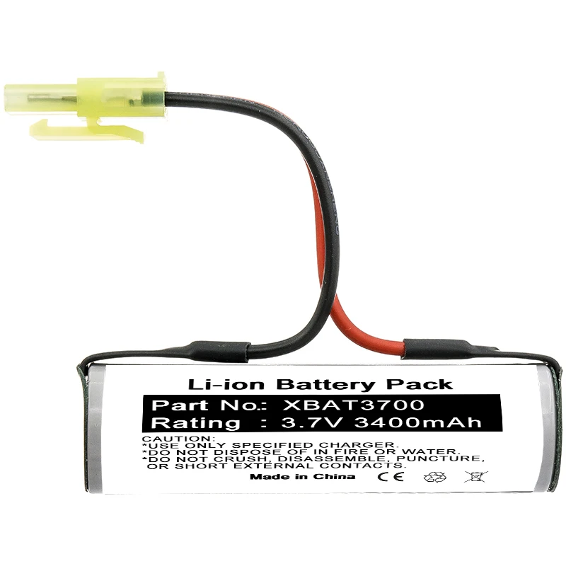 3.7V 3400mAh Li-ion battery for XBAT3700 Cordless Rechargeable Hard Floor Sweeper V3700UK Vacuum