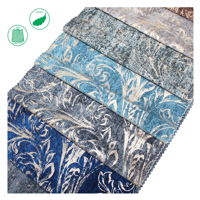 Sofa Fabric Holland Velvet Printing and Glue Emboss Decorative Fabric for Chair Pillow Eco-friendly