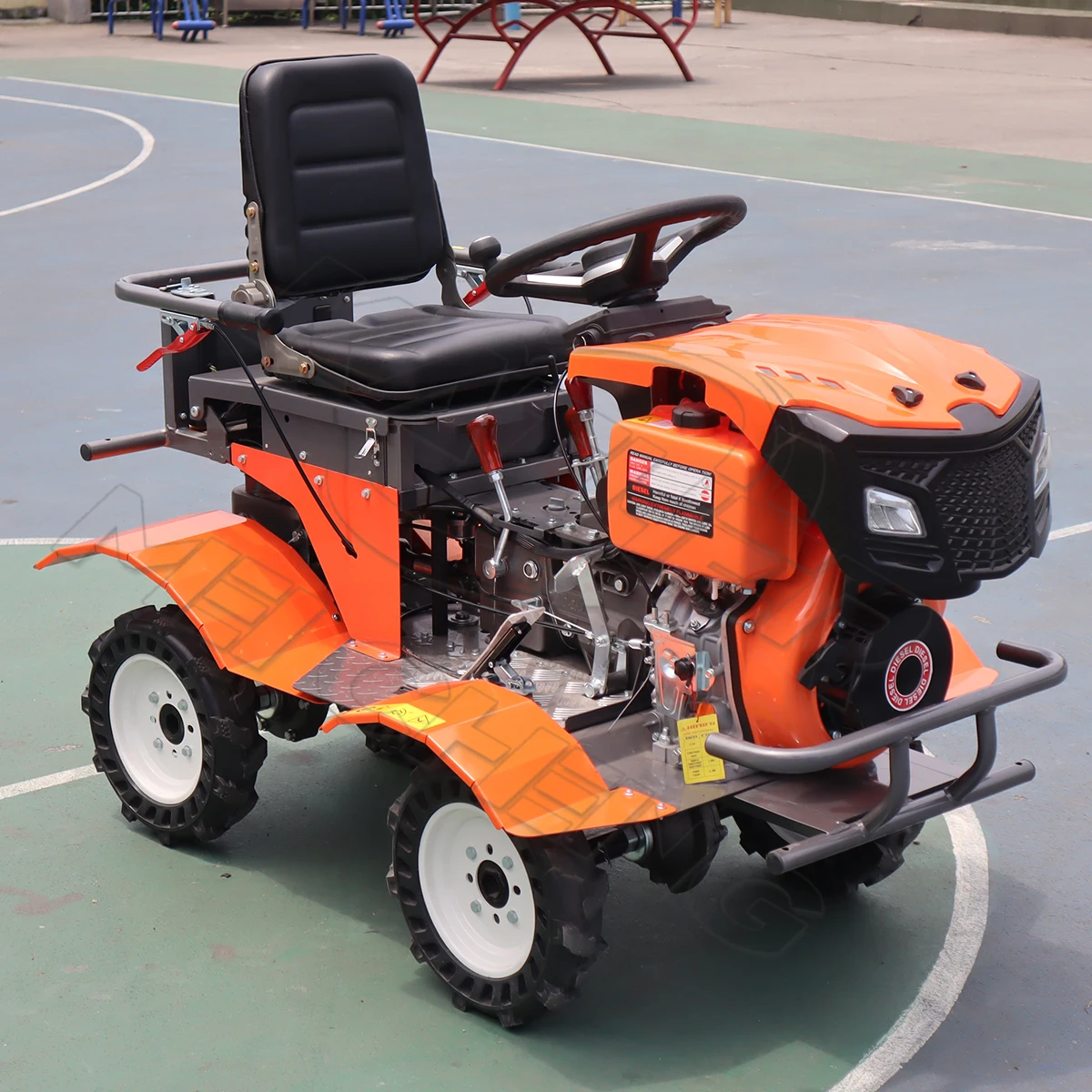 product multi land 4wd ride on cultivator diesel engine motocultivador motoculteur 15hp rotary tiller motocultor for agricultural use-7