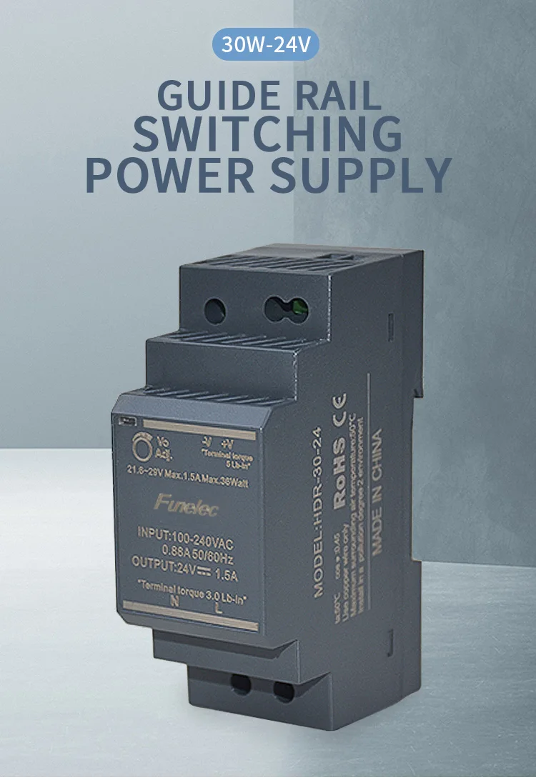 Din Rail Switching Power Supply 30w Industrial Led Drive Power Supply ...