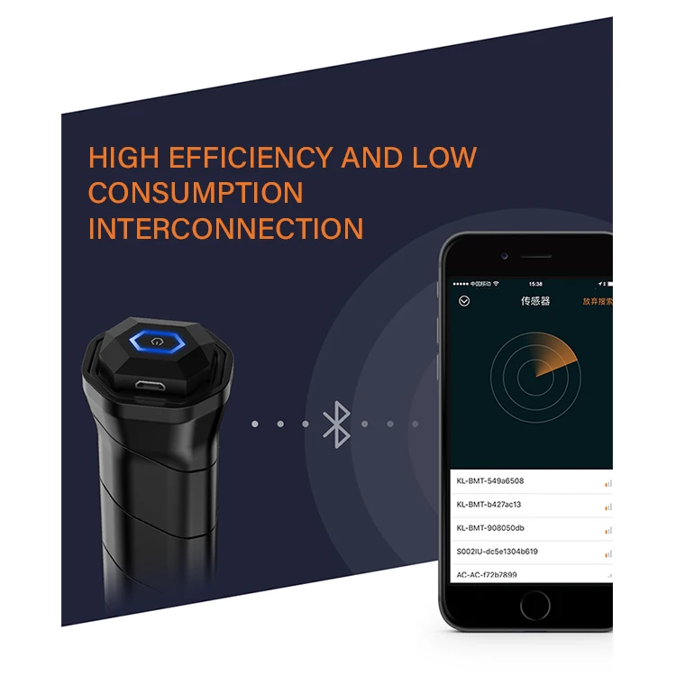 Black Badminton Racket Sensor Tracker Motion Detector For Badminton ...