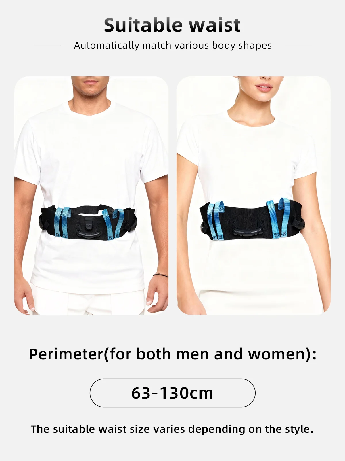 Hospital Transfer Gait Belt with Quick Release Buckle for Safe Patient - product detail 3