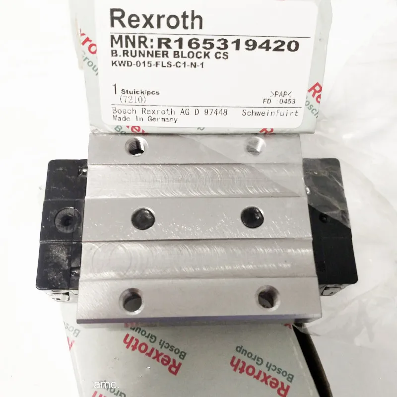 Original Rexroth CNC Linear Guide Runner Block R165381422