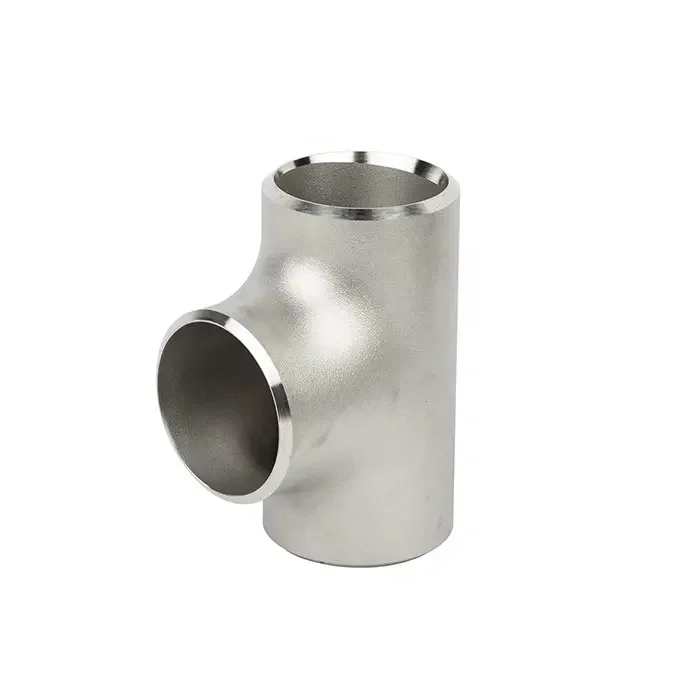 METAL Supplier Buttwelding Pipe Fittings ASTM A234 WPB stainless steel 304/316   seamless target Tee