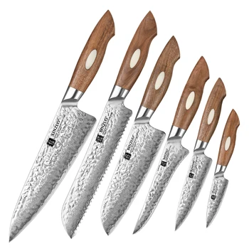 XINZUO B32 5 Pcs 67 Layer Damascus Steel Kitchen Knife Set