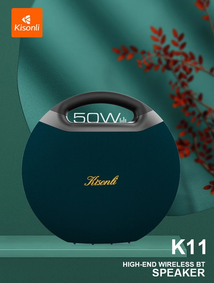 Kisonli K11 50W Dj Sound Box Speakers Professional Bass Bt Wireless Speaker