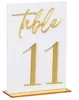 สีขาวและสีทอง-หมายเลข "11"
