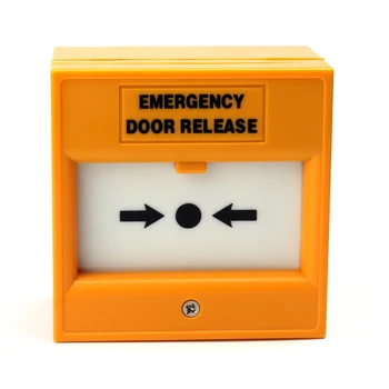 Yellow Emergency Break Glass Emergency Call Button Manual Call Point for Access Control System