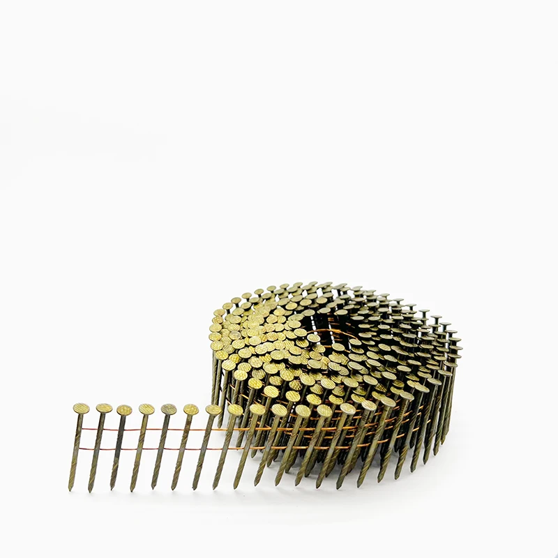 15 Degree Bulk Wooden Pallets Coil Nail 0.099"x2 1/4" For Coil Nailer