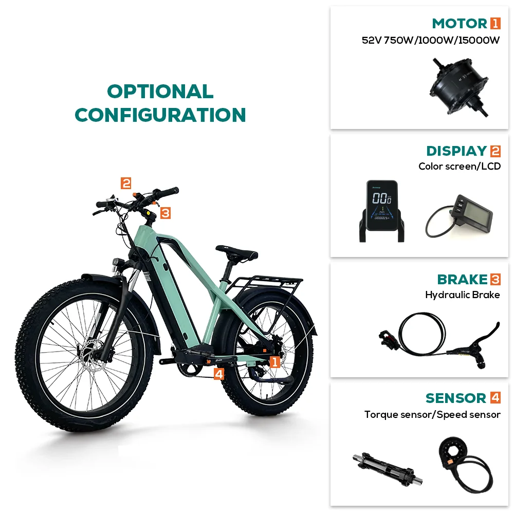 Gemini Vtuvia Ebikes VTUVIA Gemini 1000W Dual Battery Fat Tire Electric  Mountain Bike