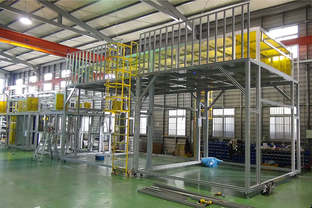 Custom Industrial Aluminum Profile 6000 Series for Stairs and Platform with Bending Cutting Welding Processing Services factory