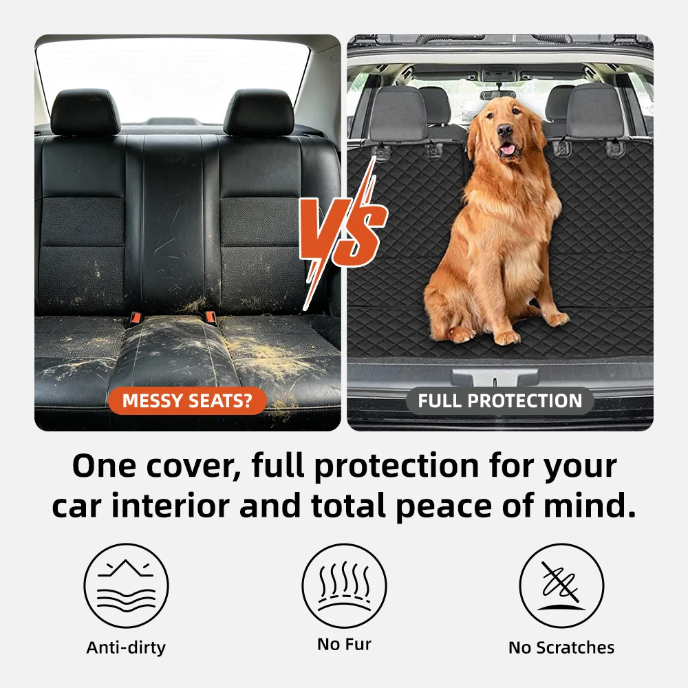 Wholesale Waterproof & Nonslip Pet Seat Cover Backseat Dog Car Seat Co - product detail 3